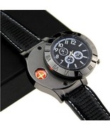 New Men&#39;s USB Quartz Wristwatch-Windproof Flameless Cigarette Cigar Ligh... - $68.02 CAD