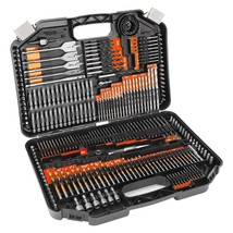 COMOWARE Drill Bit Set, 246 Pcs Drill Bits for Cordless Drill,, Orange Case - £37.10 GBP