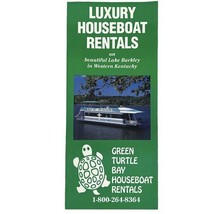Vtg 1980&#39;s Green Turtle Bay Marina Houseboat Rental Travel Brochure Lake... - £7.44 GBP