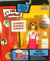 The Simpsons Miss Hoover World of Springfield Action Figure Playmates NIB - £19.96 GBP