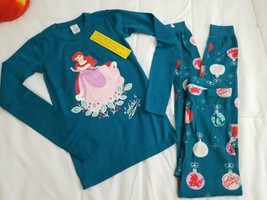 Hanna Andersson Disney Princess Ariel  Christmas Holiday Pajama Set Sz 1... - £35.00 GBP