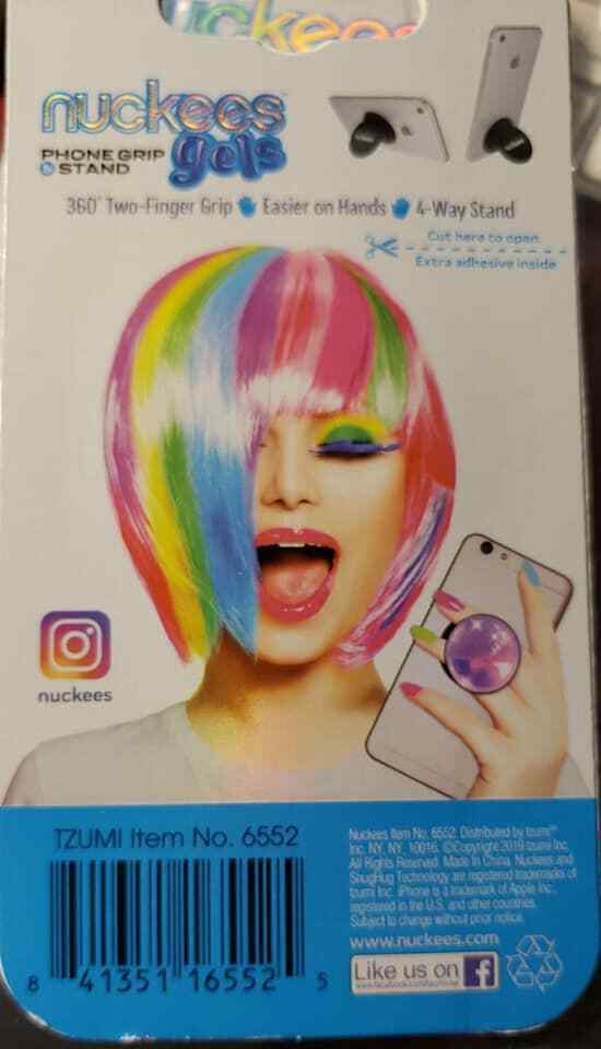 Nuckees Gels phone grip and stand RAINBOW POOPING UNICORN Selfie Stand  ECR2 Item image 2
