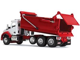 Kenworth T880 Day Cab with Rogue Transfer Dump Body Truck White and Viper Red... - £100.93 GBP