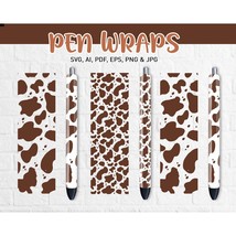 Cow Pen Wrap, Epoxy Pen Wraps, Pen Wrap Png, Pen Wrap SVG, Pen Wrap Design - $2.61