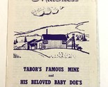 1940s Leadville Colorado Tabors Matchless Mine Advertising Travel Brochu... - $17.77
