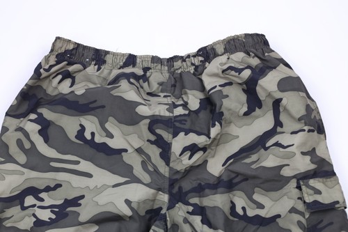 Vintage 90s Mens Size XL Distressed Wide Leg Convertible Cargo Pants Camouflage Item image 14