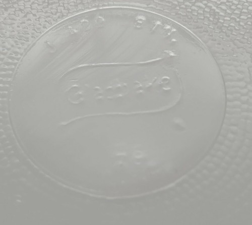 Vintage Glasbake ~ 8" Round Baking Dish ~ White Green Daisies ~ J2429 Item image 11