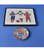 Sports-Framed Print Titled Dream Team by T Richard plus 1992 US Basketba... - $54.00