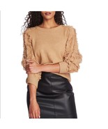 1.STATE Fringe Sleeve Sweater Top, Size Small (4-6), Tan, Wild Oak, Cozy... - €47,19 EUR