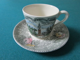 Adams Jonroth England souvenir cup and saucer &quot;Stephen Foster&quot; memorial ... - $44.55