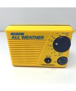 Vintage Realistic All Weather AM FM Radio Yellow Portable New Batteries ... - $362.76 MXN