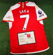 BUKAYO SAKA SIGNED Arsenal Signature Jersey + COA 23/24 - £99.91 GBP