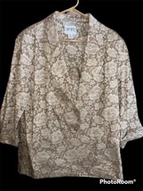 1980s Vintage Tapestry Floral Oversized Blazer Jacket Womens Size 14 Ire... - $24.94