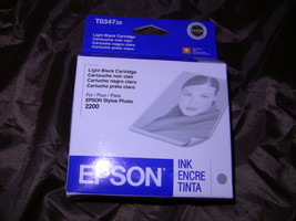 Genuine Epson 34 T0347 Light Black Ink Cartridge T034720 - $14.99