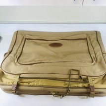 Ford Eddie Bauer Khaki Canvas Folding Garment Travel Suit Bag Luggage Set Carry - £21.93 GBP