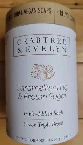 Crabtree & Evelyn Caramelized Fig & Brown Sugar Tripled Milled Soap Gift Set