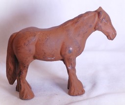 Cast Iron Clydesdale Draft Horse Figurine Vintage 1930&#39;s (?) - £39.57 GBP
