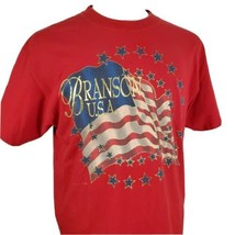 Vintage Branson, MO Flag T-Shirt Large Single Stitch Music Crossroads Design 90s - £15.01 GBP