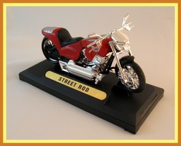 HARLEY DAVIDSON STREET ROD DIECAST MOTORMAX 1/18 COLLECTOR&#39;S MOTORCYCLE ... - £22.62 GBP