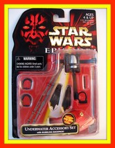 STAR WARS ACCESSORY SET CARDED UNDERWATER,WITH BUBBLING BACKPACK,COLLECT... - $29.80