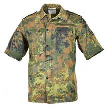 Vintage German army short sleeve field shirt fieldshirt camo camouflage ... - $15.00+