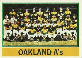 1976 Topps Oakland A&#39;s 421 Checklist Excellent - Excellent Mint - £0.78 GBP