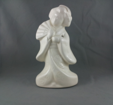 8 inch tall Benihana / Tiki  Glass - Geisha with Fan - Stamped Kobe on B... - $45.00