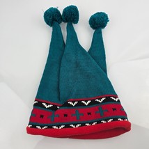 Vintage Gymboree Knit Sweater Jester Fleece Hat M/L Green Red Black 90s ... - $17.81