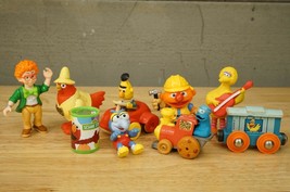 Plastic Toy Lot Figures Vehicles Sesame Street Muppets Big Bird Ernie Bert - £19.46 GBP