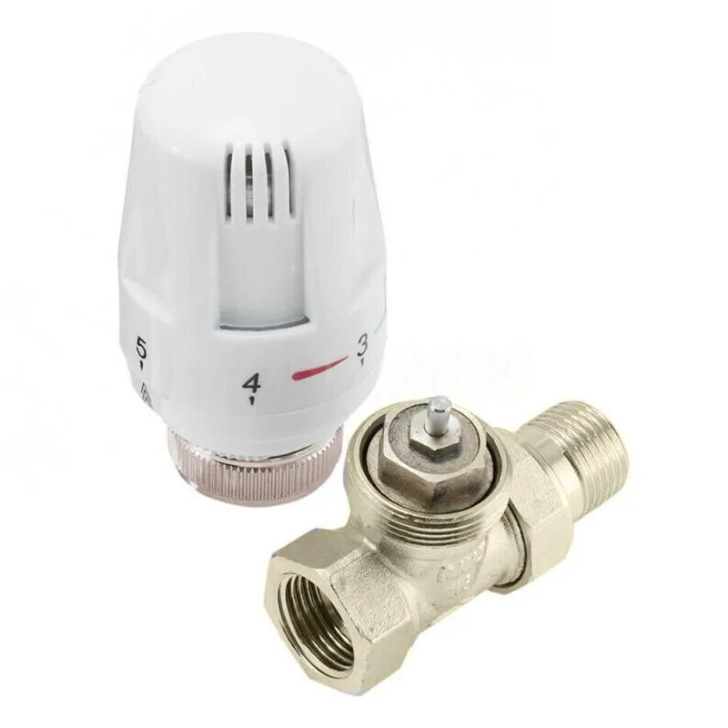 House Home Plumbing Thermostatic Valve Pneumatic Temperature Heater Control Valv - £19.55 GBP