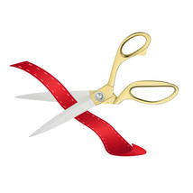 Ribbon Cutting Scissor Fabric Heavy Duty Scissors for Cutting Plastic Ca... - £14.06 GBP