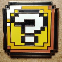 Mario Question Block Enamel Pin Collectible Videogame Badge - £8.22 GBP