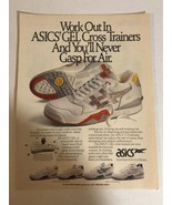 1990 Asics Shoes Vintage Print Ad Advertisement Ephemera pa30 - $8.90