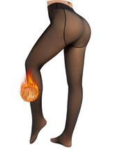Yusongirl Women's Thermal Fleece Tights High Waist Black Size M - $68.99 MXN Yusongirl Women's Thermal Fleece Tights High Waist Black Size M - $68.99 MXN