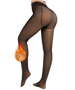 Yusongirl Women's Thermal Fleece Tights High Waist Black Size M - $68.99 MXN Yusongirl Women's Thermal Fleece Tights High Waist Black Size M - $68.99 MXN