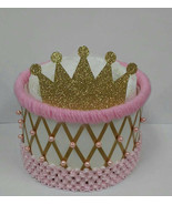 Pink and Gold Princess Baby Shower 1 Tier Diaper Cake - £22.06 GBP