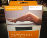 Pack of 3 Walgreens Off Black Control Top Pantyhose - Size B - $9.89