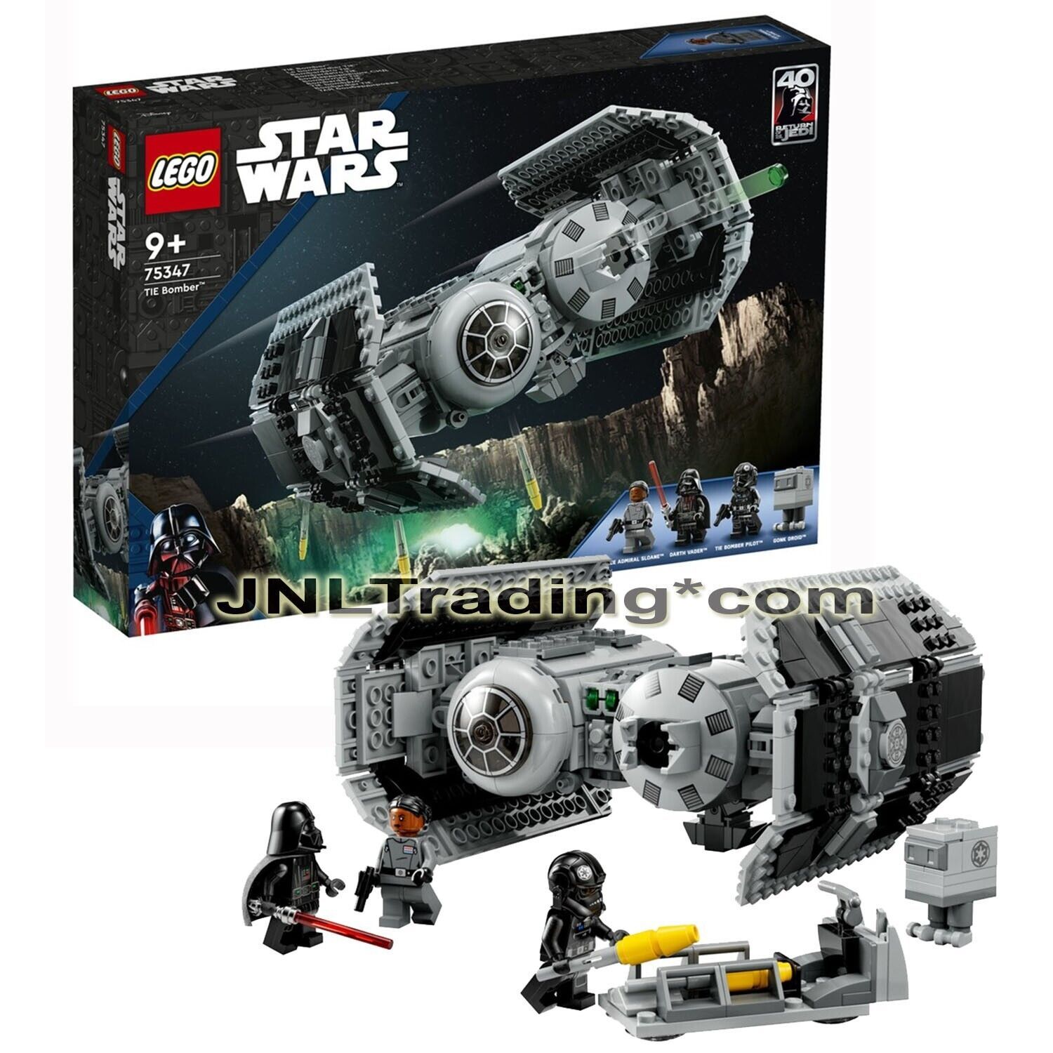 Primary image for Yr 2023 Lego Star Wars 75347 TIE BOMBER with Darth Vader, Sloane, Pilot & Droid