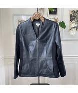 D&amp;Co Denim &amp; Co Faux Vegan Leather Jacket M - €23,48 EUR