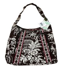 Vera Bradley On The Go Shoulder Tote Bag Imperial Toile Brown NWT - $38.40