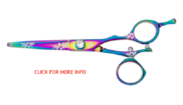 washi rainbow flower swivel thumb hair bun cutting shear scissors beauty... - $189.00