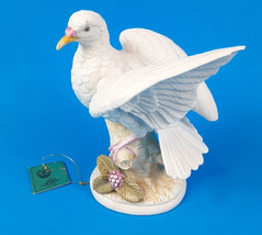 White Dove Flapping Wing Vintage 1980s Lefton Porcelain - £11.71 GBP