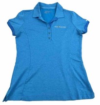Nike Polo Shirt Women’s Blue The Players Championship Short Sleeve Golf Medium - £17.36 GBP