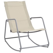 Garden Swing Chair Cream 95x54x85 cm Textilene - £31.92 GBP