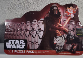 Star Wars 2 Pack Puzzle Kylo Ren &amp; Storm Troopers 100 Pcs Collectors Tin SEALED - £7.69 GBP