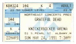 Grateful Dead Concierto Ticket Stub Marzo 24 1991 Albany Nueva York - $49.52