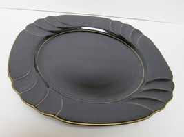 Wave Golden Black Serving Tray Plate Dish Ranmaru Gallery Coll Japan  11... - £30.37 GBP