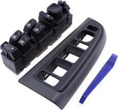 MOTOKU Black Master Power Door Lock Window Switch &amp; Bezel Assembly for Chevy - £88.60 GBP