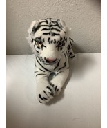 Realistic Plush White Tiger 24 Inches Long 10 Inches Wide