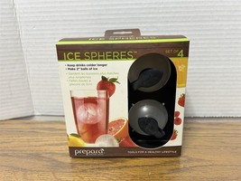 4 Ice Spheres / Ice Ball Maker Mold 2&quot; By Prepara Kitchen Tools - $12.66